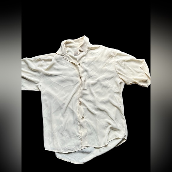 ✨Vintage Cream Momento Due button-up shirt✨ - Picture 1 of 6